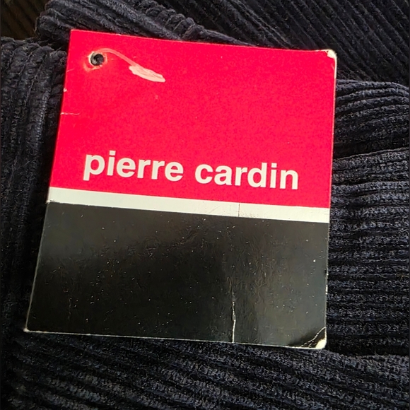 Pierre Cardin Pleated Dark Blue  Corduroy Pants. 32/36 100% Cotton - Picture 8 of 13
